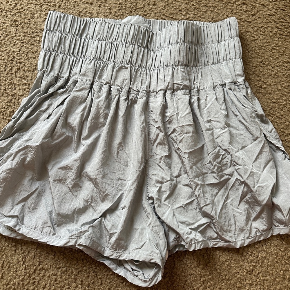 Free People The Way Home Shorts Silver - Large